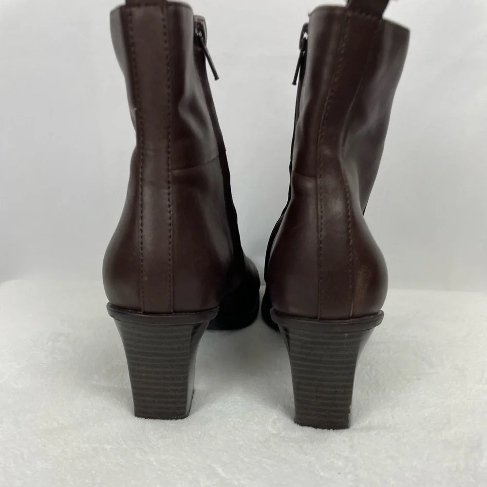 Croft & Barrow Brown Faux Leather Boots 8